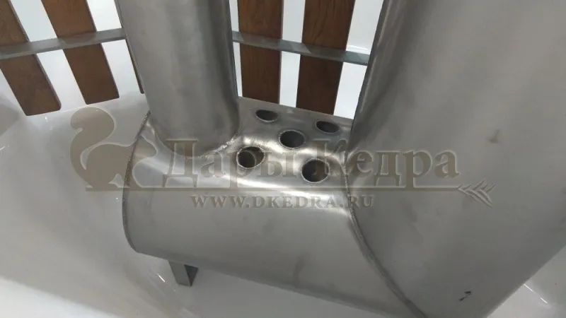 Финская круглая композитная купель с подогревом (с печкой)  «Премиум 220 40 квт»