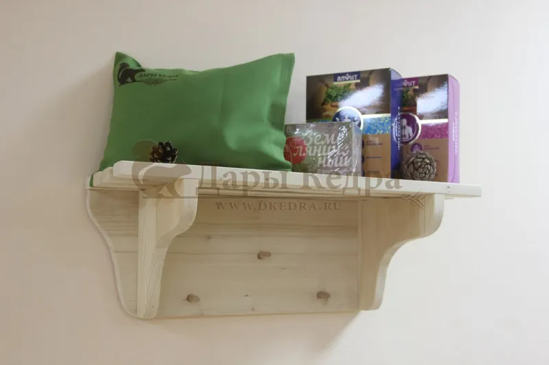 Вешалка с полкой из кедра